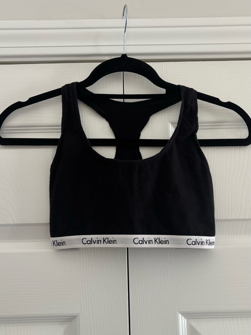Black Calvin Klein T Shirt Lounge Bralette